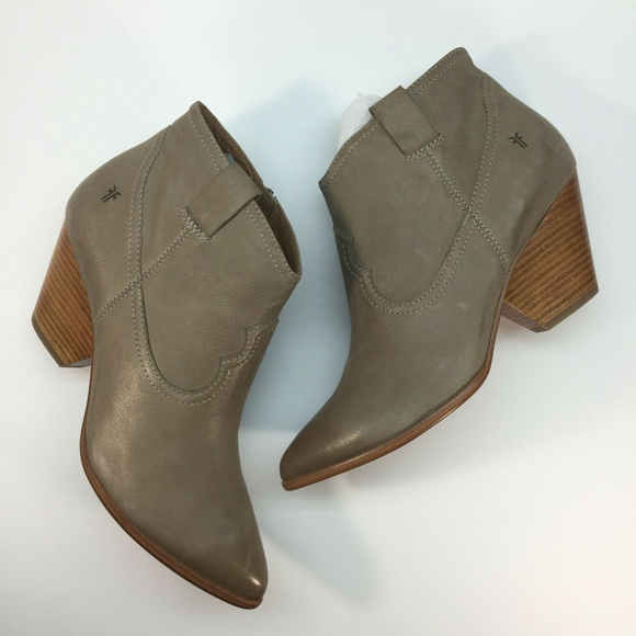 FRYE Women's Reina Leather Ankle Booties Size‎ 10 m - Picture 7 of 8